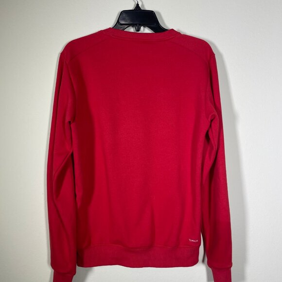 Adidas Climalite Red FC Bayern Munchen Red Sweatshirt Small Men's! - Picture 5 of 6
